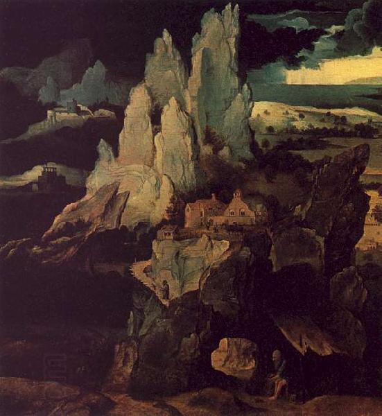 Joachim Patenier Saint Jerome in a Rocky Landscape China oil painting art